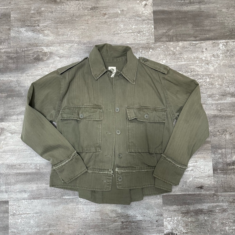 Olive Utility Jacket for Women